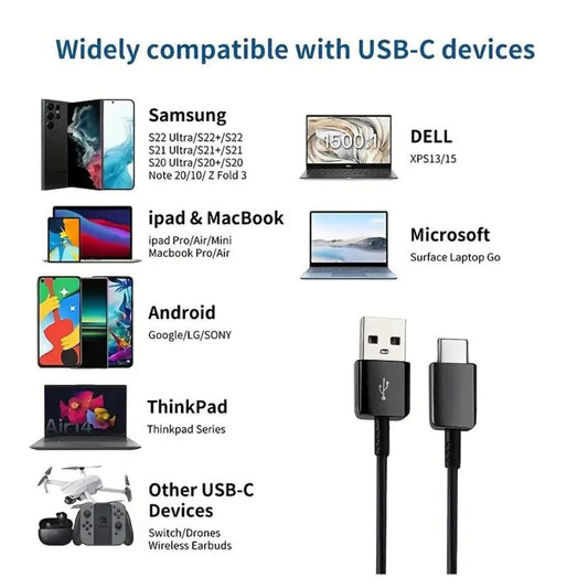 10ft Type-C USB-C Charging Cable Cord