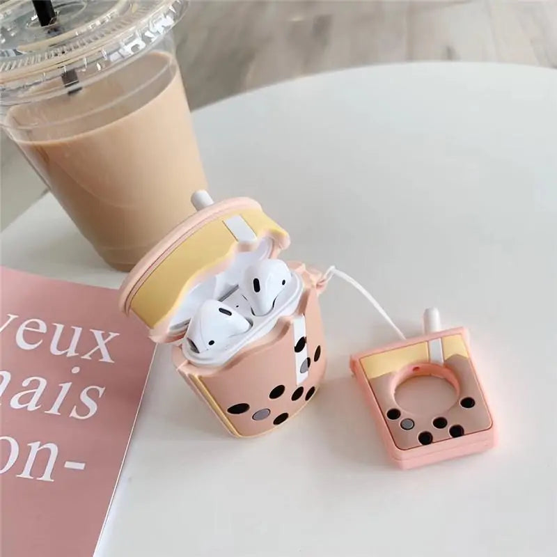 3D Bubble Tea Airpod Case