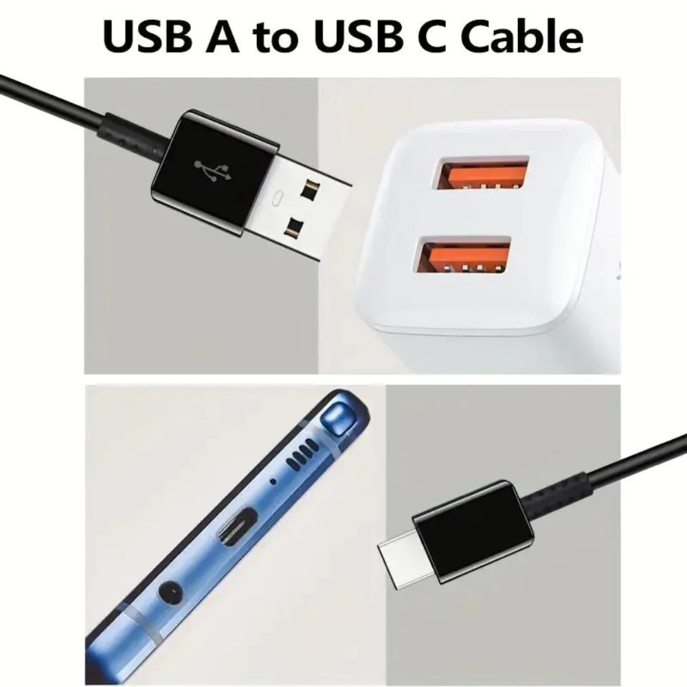 Black 3FT USB-C Type C Charging Cable