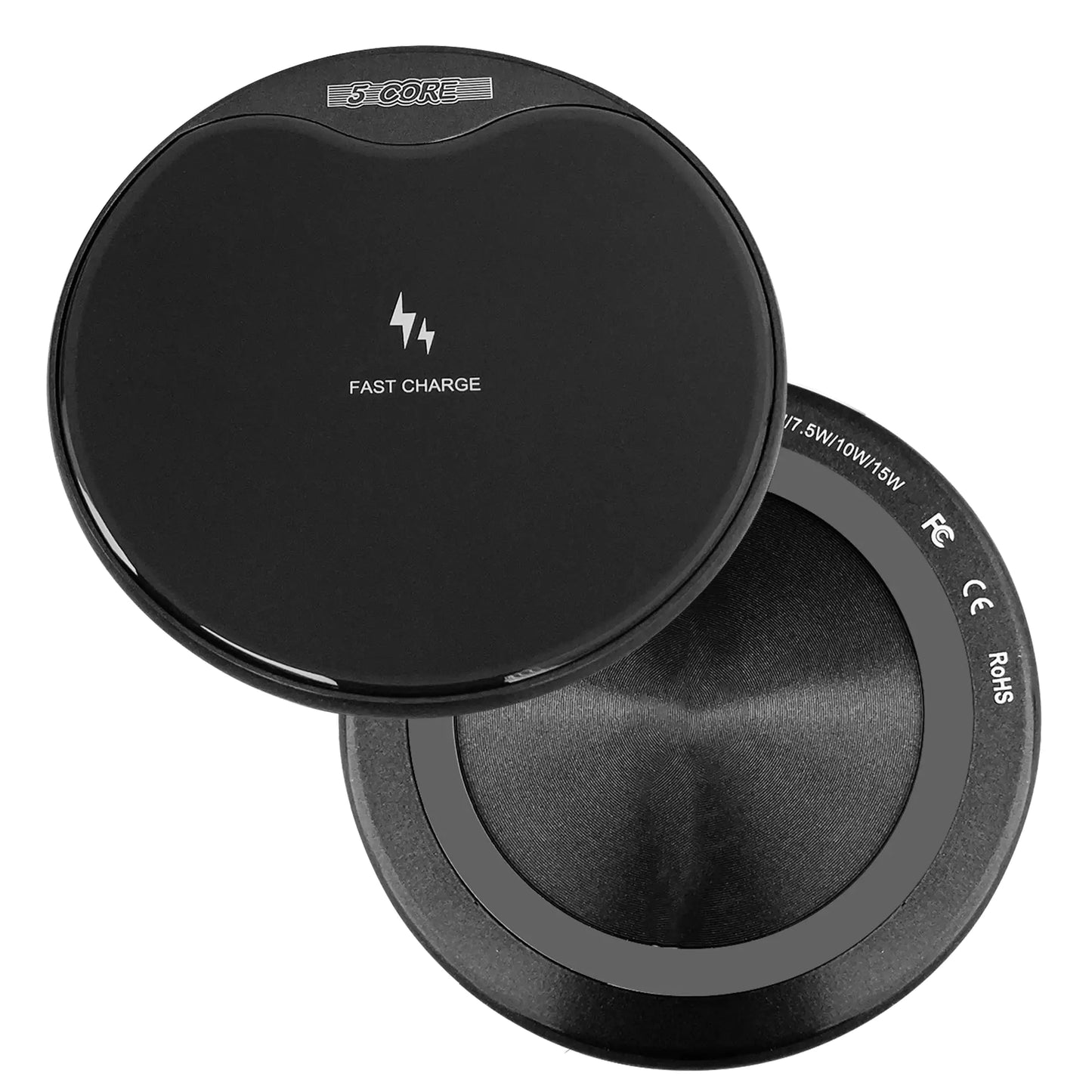 5 Core Wireless Charging Pad 15W Qi-Certified Fast Phone Charging Mat Cargador Inalámbrico Para